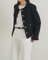 MATIN WOOL TWEED BLAZER BLACK