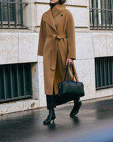 CHIARA WOOL CASHMERE OVERCOAT CAMEL