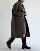 ARWYN WOOL CASHMERE COAT MINK BROWN