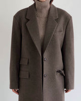 ARWYN WOOL CASHMERE COAT MINK BROWN
