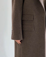 ARWYN WOOL CASHMERE COAT MINK BROWN