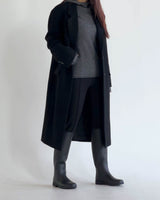 ARWYN WOOL CASHMERE COAT BLACK