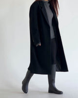 ARWYN WOOL CASHMERE COAT BLACK