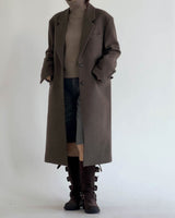 ARWYN WOOL CASHMERE COAT MINK BROWN