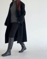 ARWYN WOOL CASHMERE COAT BLACK