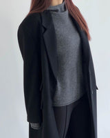 ARWYN WOOL CASHMERE COAT BLACK