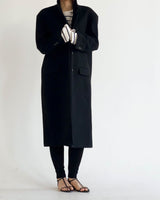 ARWYN WOOL CASHMERE COAT BLACK