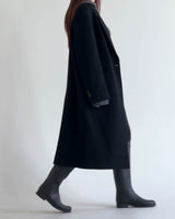 ARWYN WOOL CASHMERE COAT BLACK