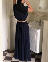 CRUZ LINEN SET NAVY