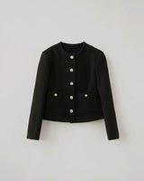 MATIN WOOL TWEED BLAZER BLACK