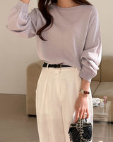 JEANNE KNIT LAVENDER GREY