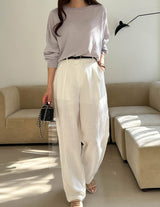 SANNA NY JEANNE KNIT LAVENDAR GREY