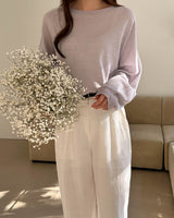JEANNE KNIT LAVENDER GREY