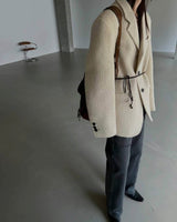 LORNE ANGORA BLAZER IVORY