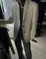 LORNE ANGORA BLAZER IVORY