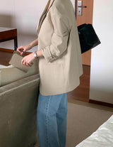LEAH BLAZER BEIGE