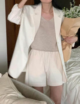 SANNA NY LEAH BLAZER IVORY