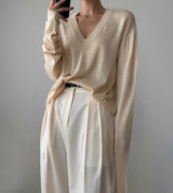 CEYLA HIGH WAISTED TROUSERS IVORY