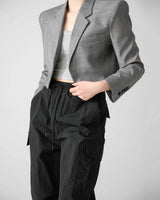 Sanna NY Check crop blazer