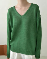 IRIS V NECK KELLY GREEN