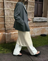 ZOOEY PINSTRIPE BLAZER GREY