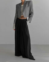 CHECK CROP BLAZER