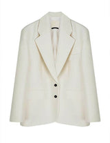 ELINOR WOOL SILK BLAZER IVORY