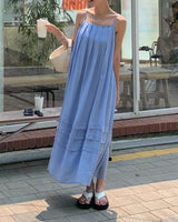 PLEATED FLOUNCE DRESS