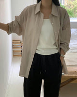 Lightweight Classic Shirt Soft Beige