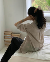 Lightweight Classic Shirt Soft Beige