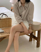 Lightweight Classic Shirt Soft Beige