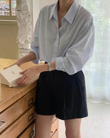 Sanna NY Lightweight Classic Shirt Light Blue