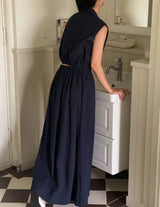 CRUZ LINEN SET NAVY