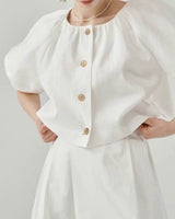 LEIF TOP STRIPE WHITE
