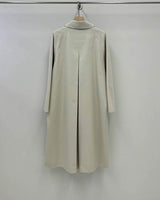 FRANCIE PLEATED BACK TRENCH STONE BEIGE