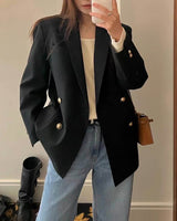 Lille Wool Cashmere Blazer Deep Navy