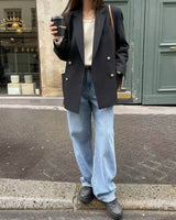 Lille Wool Cashmere Blazer Deep Navy