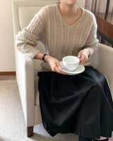 SANDRA KID MOHAIR V NECK