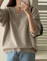MICHEL WOOL BLEND V NECK