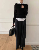 Whitney Trousers Dark Charcoal