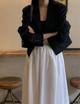HENRI CROP BLAZER BLACK