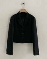 HENRI CROP BLAZER BLACK