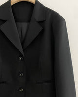 HENRI CROP BLAZER BLACK