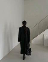 GAVVI OVERCOAT BLACK