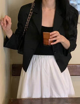 HENRI CROP BLAZER BLACK