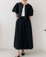 sanna ny julie silk blend jacket black