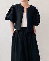JULIE SILK BLEND JACKET BLACK