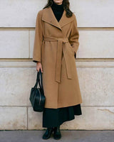 CHIARA WOOL CASHMERE OVERCOAT CAMEL