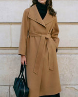 CHIARA WOOL CASHMERE OVERCOAT CAMEL