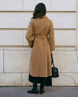 CHIARA WOOL CASHMERE OVERCOAT CAMEL